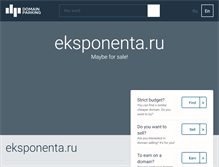 Tablet Screenshot of eksponenta.ru